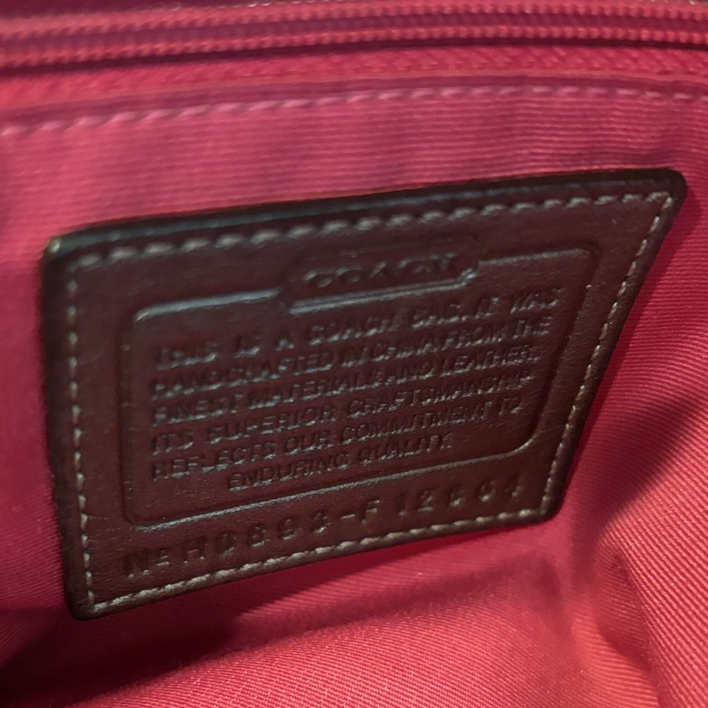 Vintage Coach Patchwork Pink and Silver Hobo Shoulder Bag - Picture 11 of 16